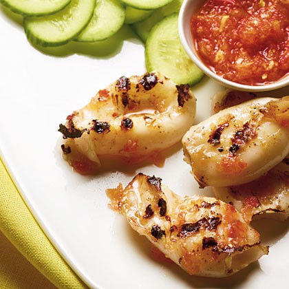 Singapore barbecue squid (Sotong bakar)