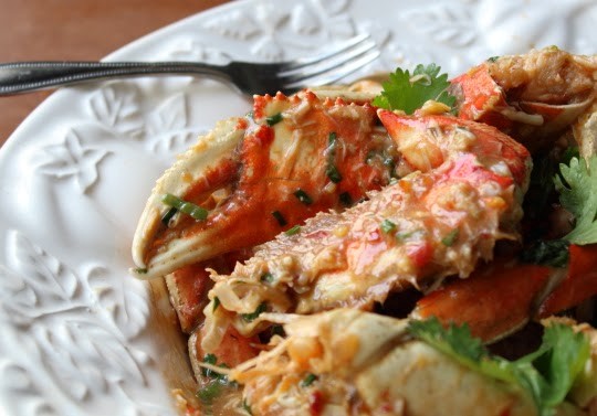 Singapore chili crabs