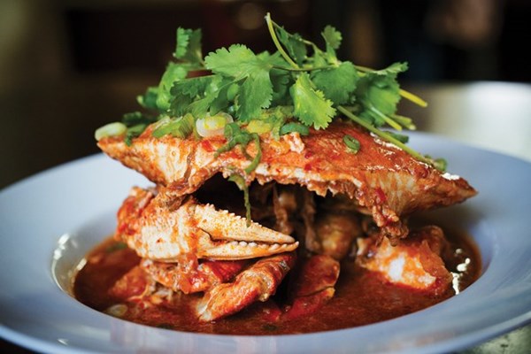 Singaporean chili crab