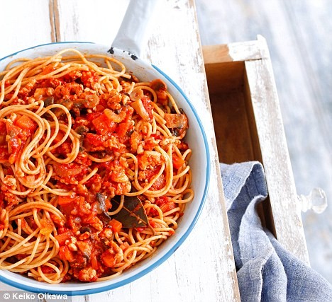 Sinless spaghetti Bolognaise