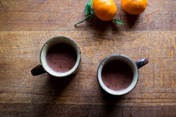 Sipping chocolate