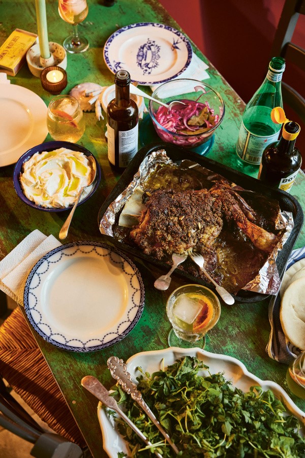 Six-hour lamb with za'atar and anchovy
