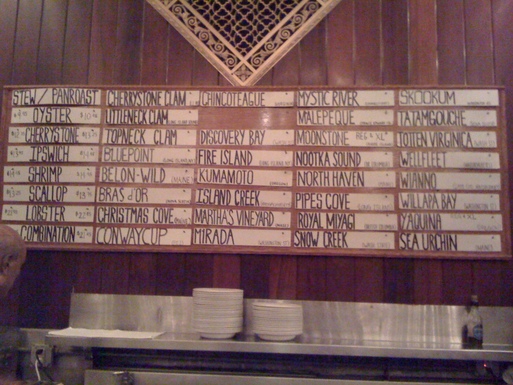 Six oysters
