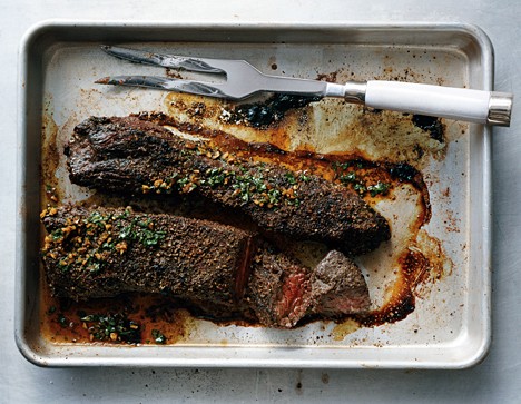 Six-spice hanger steak