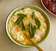 Sizzled sage & onion bread sauce