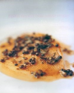 Skate with sizzling tartare butter
