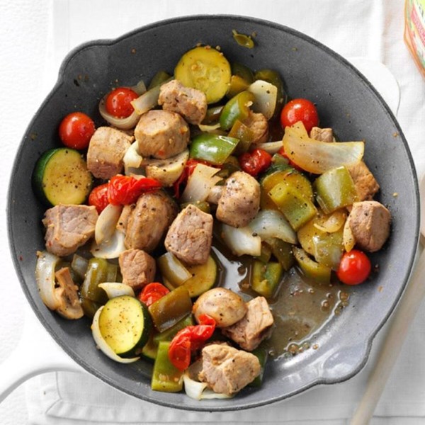 Skewerless stovetop kabobs