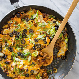 Skillet beef enchiladas