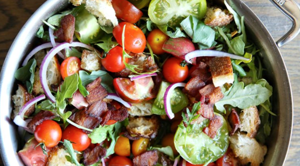 Skillet BLT panzanella 