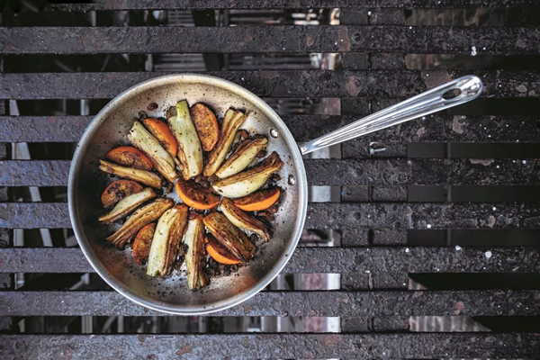 Skillet-braised fennel with citrus, caraway, and celery seeds