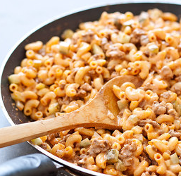Skillet cheeseburger macaroni