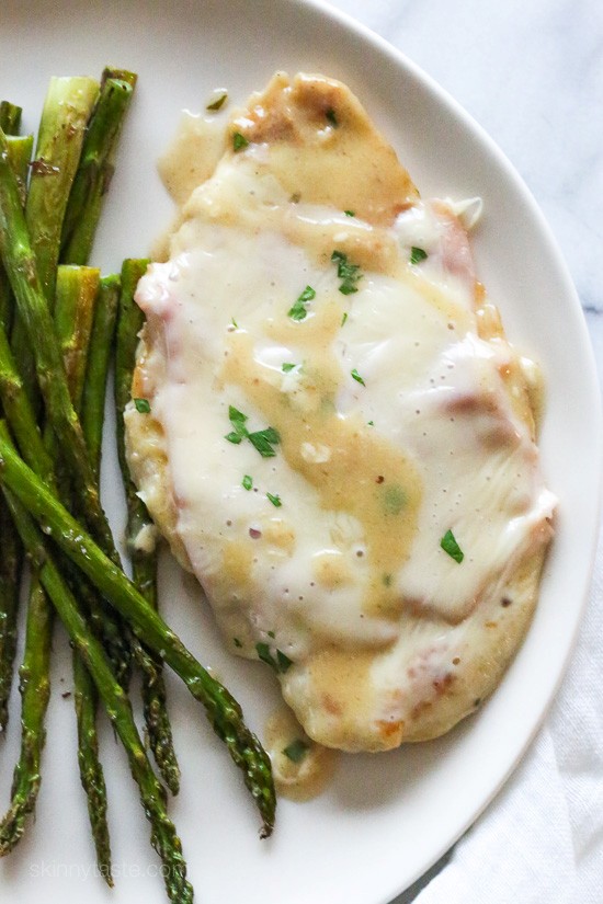 Skillet chicken cordon bleu