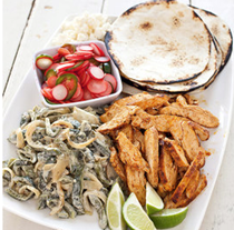Skillet chicken fajitas
