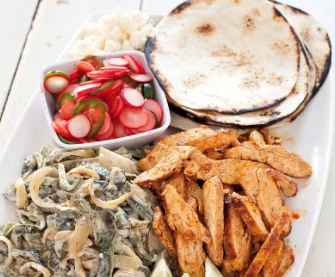 Skillet chicken fajitas
