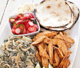 Skillet chicken fajitas