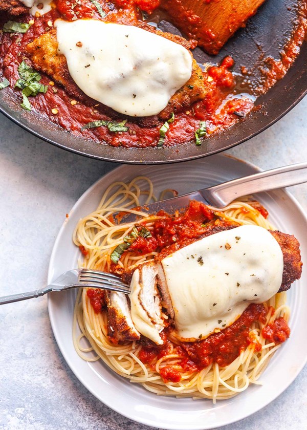 Skillet chicken Parmesan 