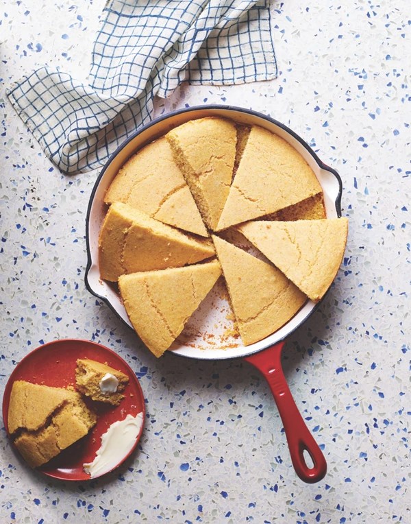Skillet corn bread (from How to Cook Everything Kids)