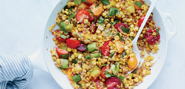 Skillet corn with bulgur