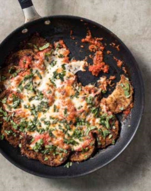 Skillet eggplant Parmesan