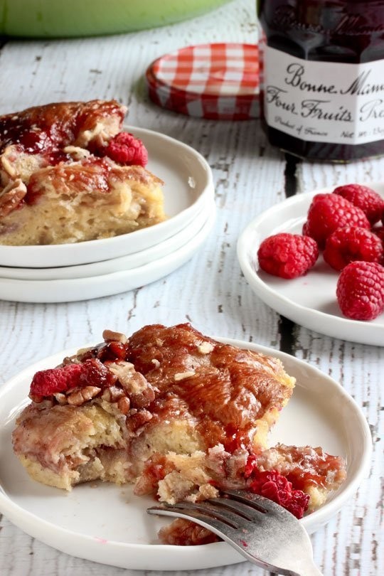 Skillet French toast & preserves casserole