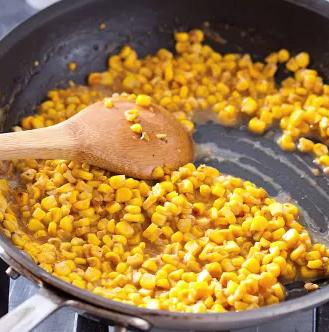 Skillet-fried corn