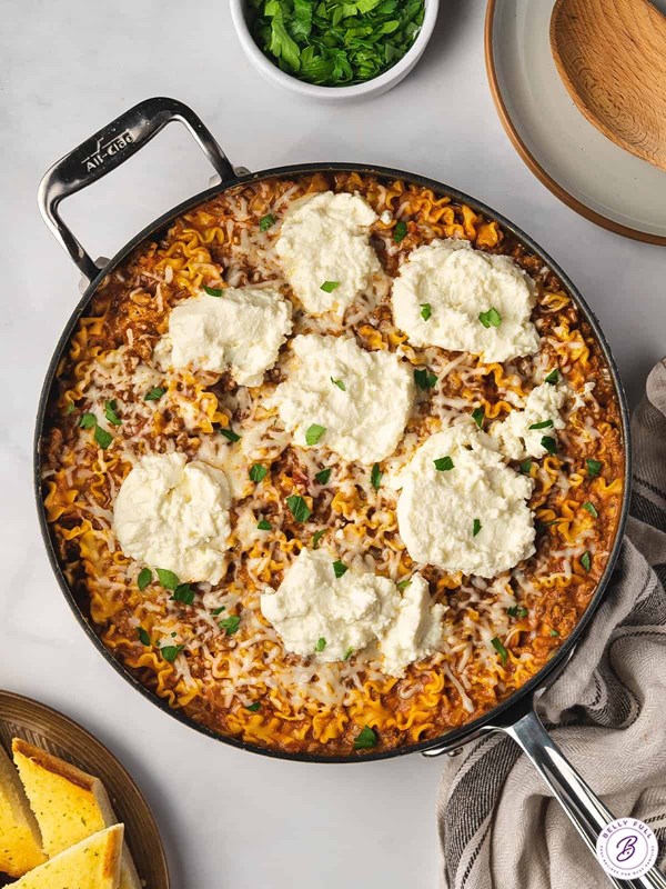 Skillet lasagna