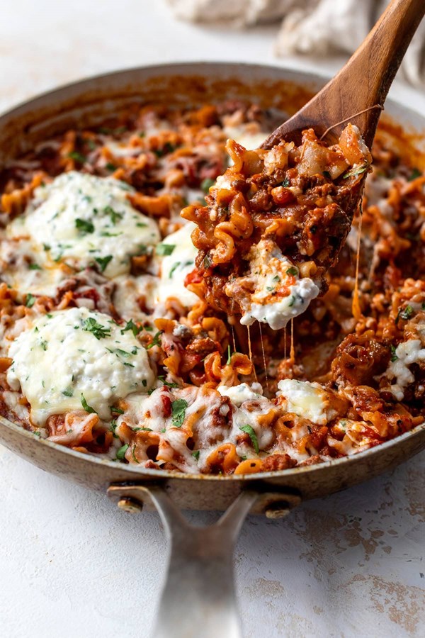 Skillet lasagna