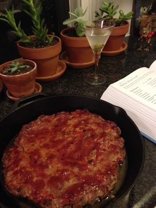 Skillet meat loaf