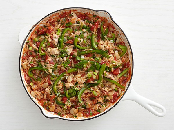 Skillet orzo with tuna