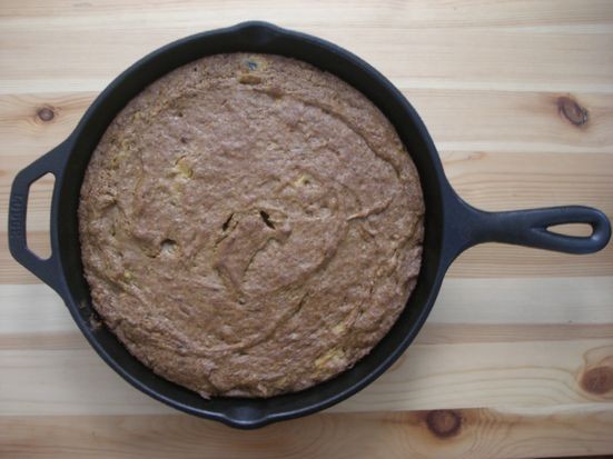 Skillet persimmon bread