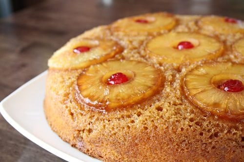 Skillet pineapple upside-down cake