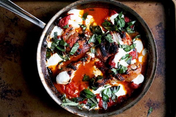 Skillet pizza chicken