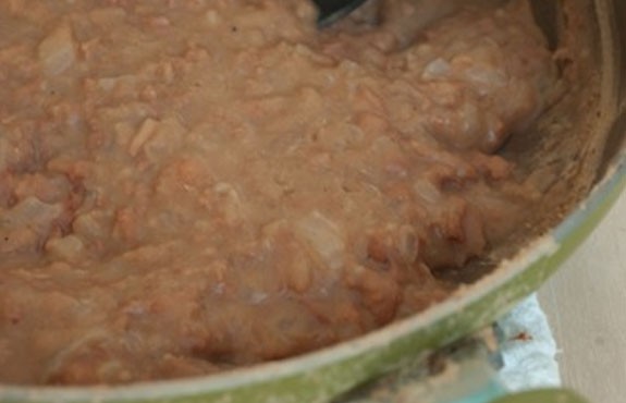 Skillet refried beans