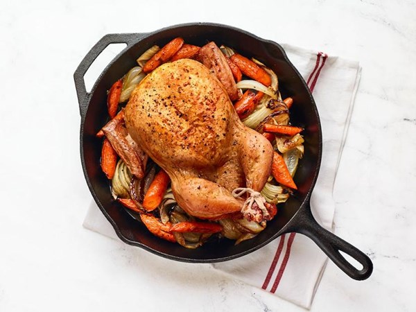 Skillet roast chicken 