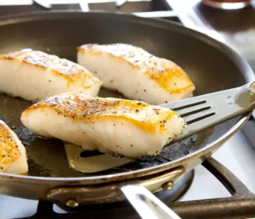 Skillet-roasted fish fillets