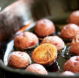 Skillet-roasted rosemary potatoes