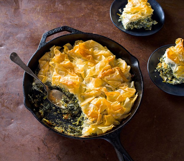 Skillet spanakopita