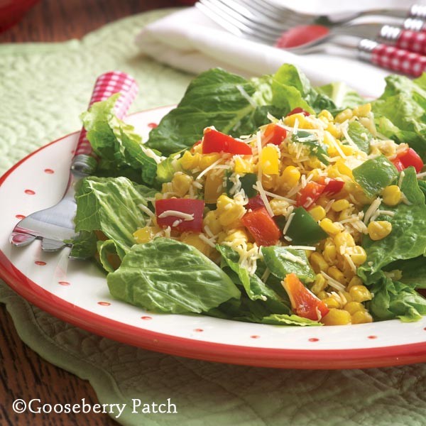 Skillet-toasted corn salad