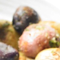 Skillet wrinkled potatoes