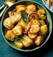 Skin-on roasties