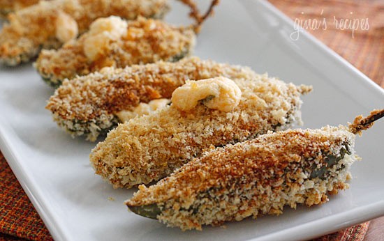 Skinny baked jalapeño poppers