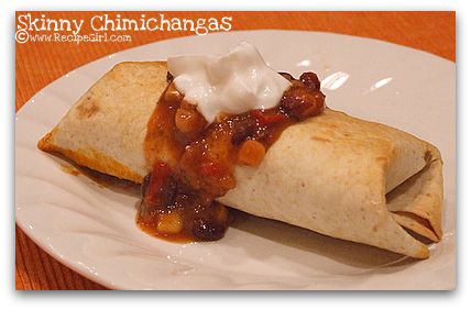 Skinny chimichangas