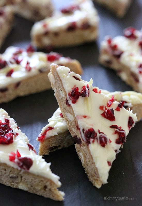 Skinny cranberry bliss bars