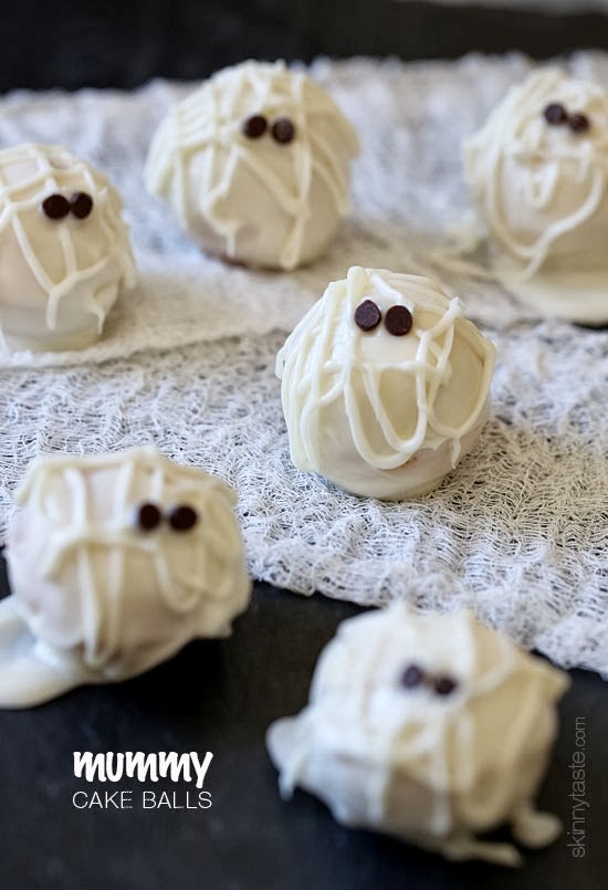 Skinny mummy cake balls