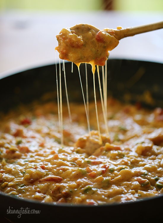 Skinny queso dip