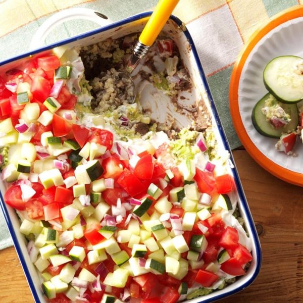 Skinny quinoa veggie dip