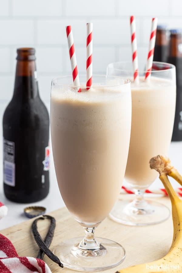 Skinny root beer banana smoothie