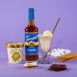 Skinny s’mores float