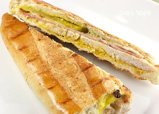 Skinny turkey Cuban sandwich
