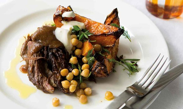 Skye Gyngell’s braised kid with squash, tamarind and chickpeas 